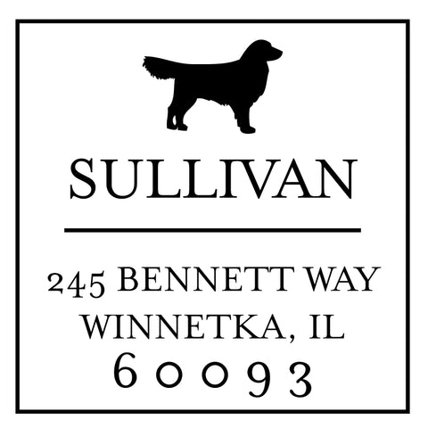 Self Inking Address Stamp - Choose Dog Breed