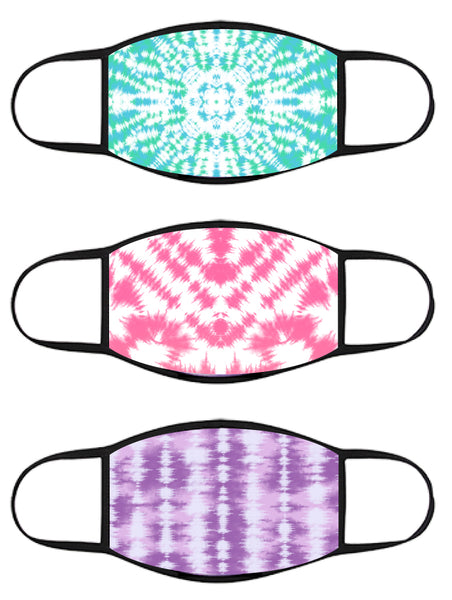 FACE MASK - Three Pack - TIE DYE
