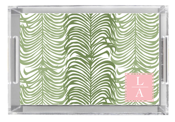 Lucite Tray - Majestic Palm