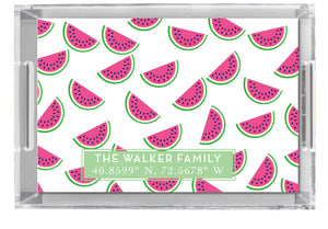 Lucite Tray - Watermelon