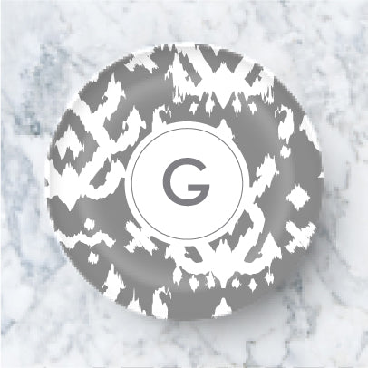 Plate - Island Ikat Grey