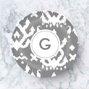 Plate - Island Ikat Grey