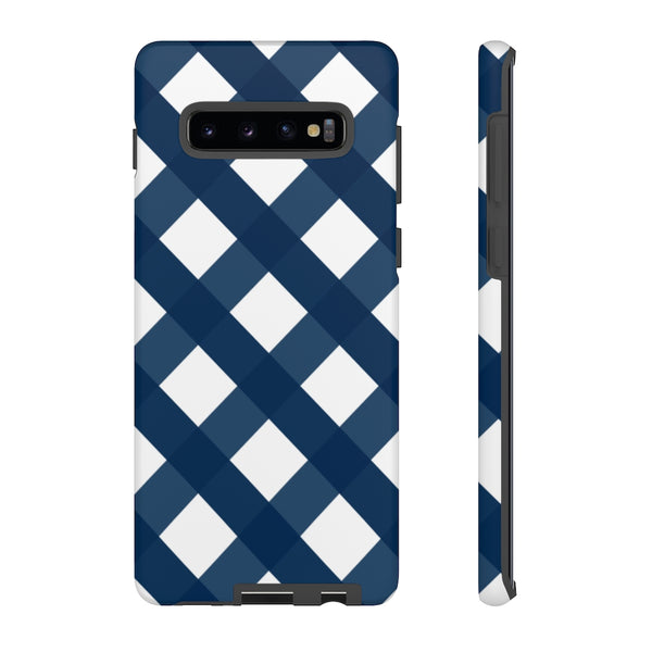 TOUGH Version Pretty Printing X Beautycounter Limited Edition Case Gingham Navy + White