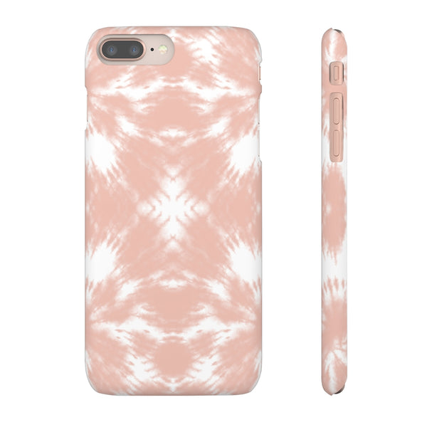 Tie Dye Shibori Blush + White Phone Case