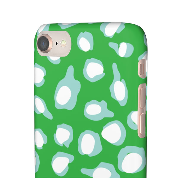 Chic Spots Green + Aqua Phone Case