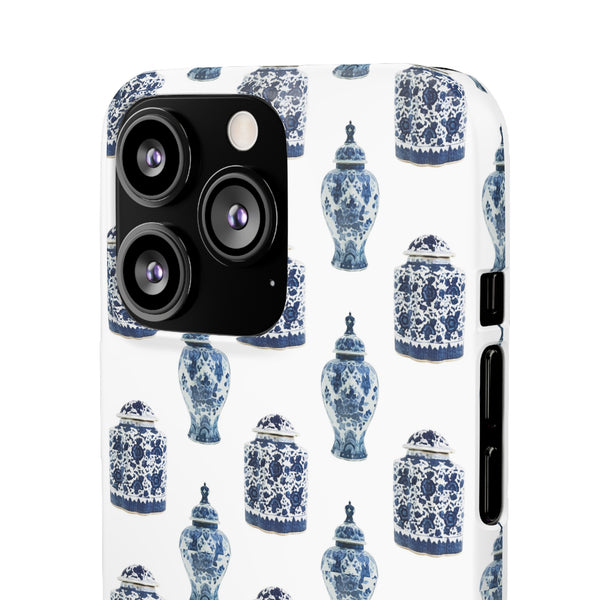 Chinoiserie Chic Blue and White Vase Preppy Phone Case