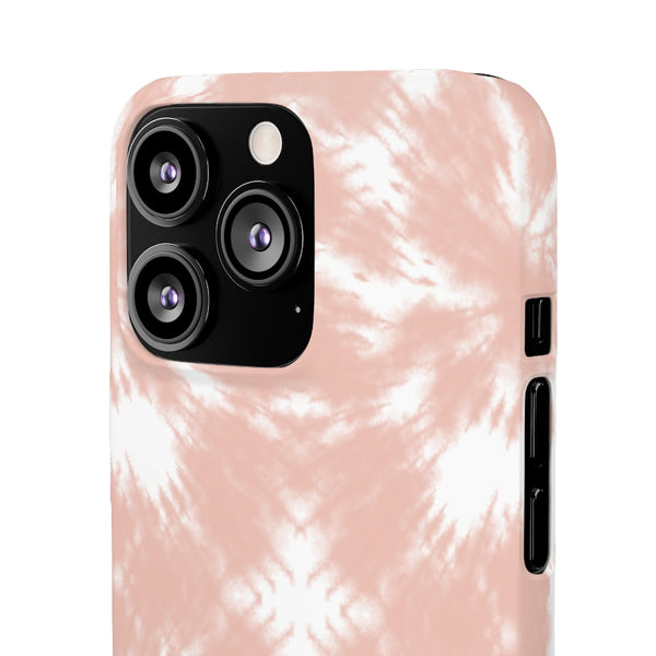 Tie Dye Shibori Blush + White Phone Case