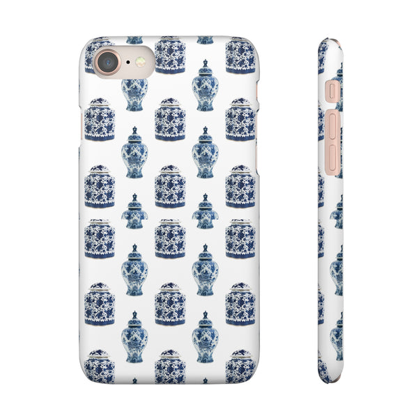 Chinoiserie Chic Blue and White Vase Preppy Phone Case