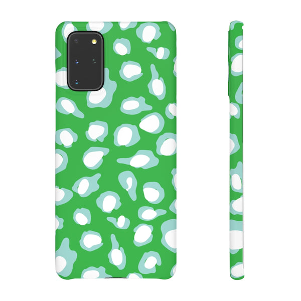 Chic Spots Green + Aqua Phone Case