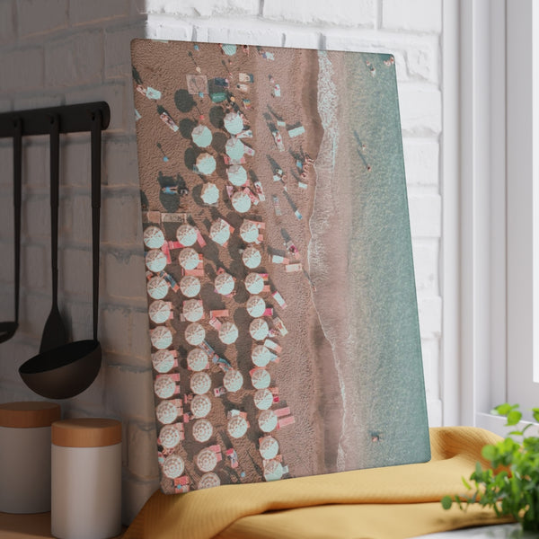 Cutting Board, Aerial Beach Scene choose 8x11 or 11x15 Makes the perfect hostess gift