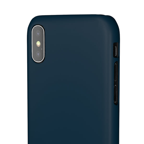SLEEK Version Pretty Printing X Beautycounter Phone Case Navy with White Logo