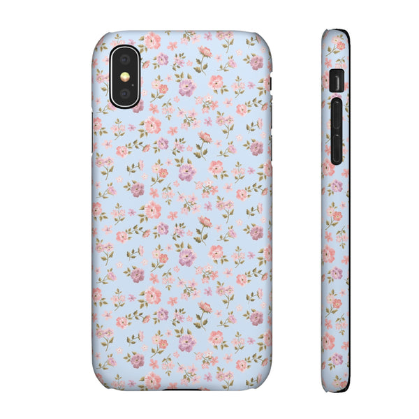 Loveshackfancy Shabby Chic Ditsy Floral Blue Phone Case