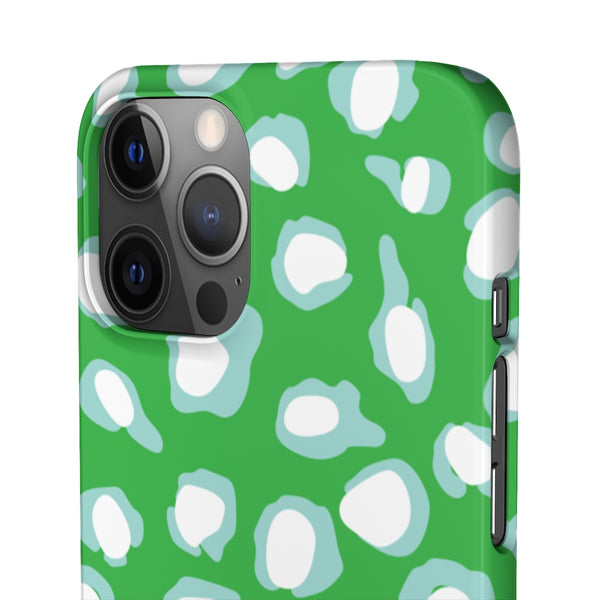 Chic Spots Green + Aqua Phone Case
