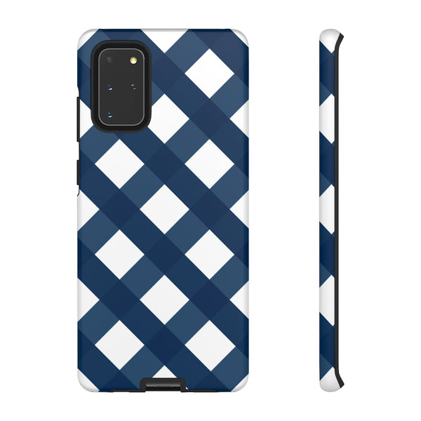 TOUGH Cases Pretty Printing X Beautycounter Limited Edition Case Gingham Plaid Navy