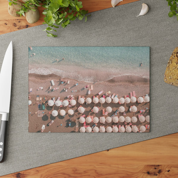 Cutting Board, Aerial Beach Scene choose 8x11 or 11x15 Makes the perfect hostess gift