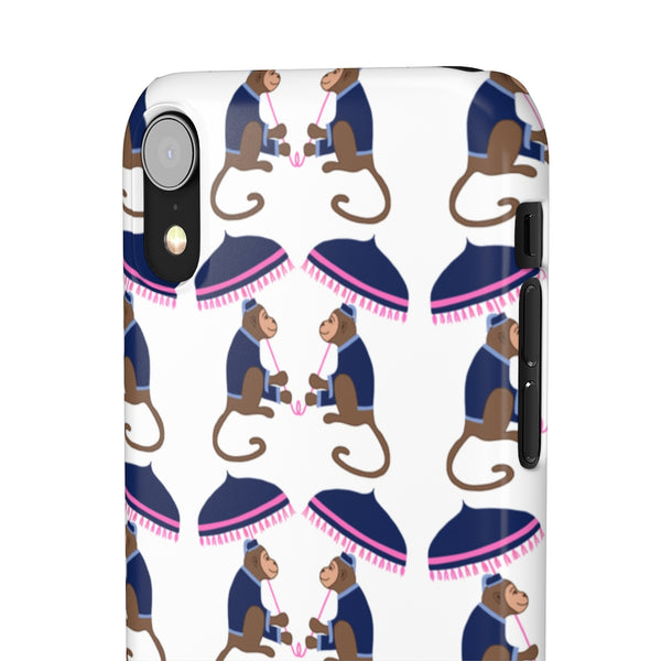 Monkey See Monkey Do Navy Phone Case