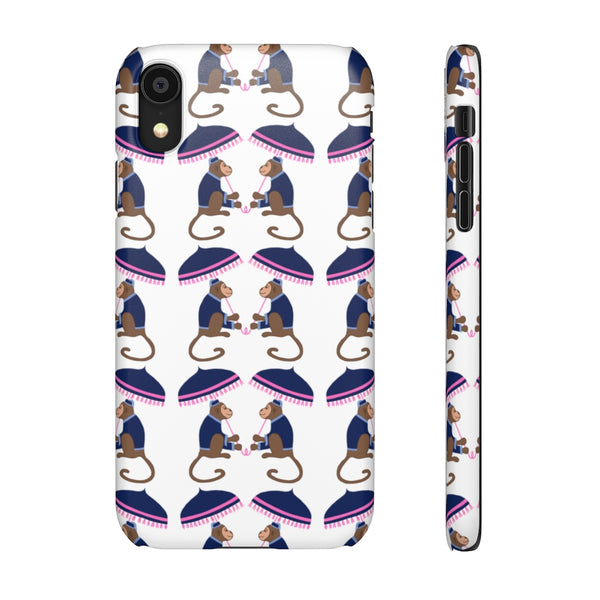 Monkey See Monkey Do Navy Phone Case