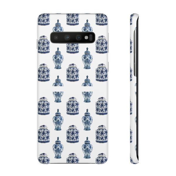 Chinoiserie Chic Blue and White Vase Preppy Phone Case