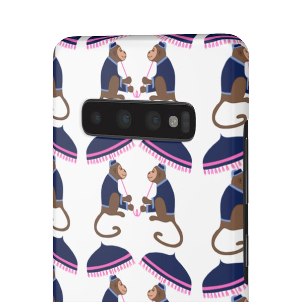 Monkey See Monkey Do Navy Phone Case