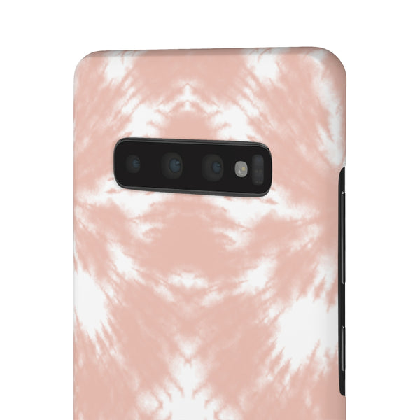 Tie Dye Shibori Blush + White Phone Case