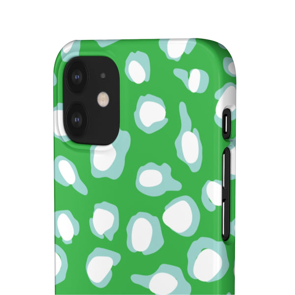 Chic Spots Green + Aqua Phone Case