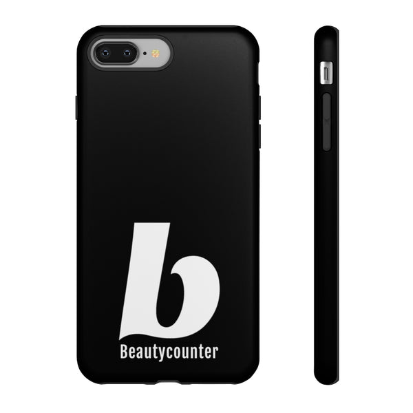 TOUGH Version Pretty Printing X Beautycounter Limited Edition Case Black with White logo