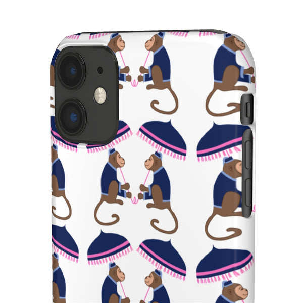 Monkey See Monkey Do Navy Phone Case