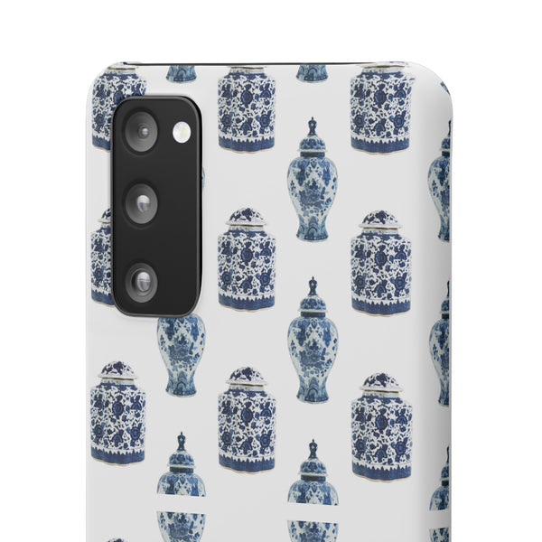 Chinoiserie Chic Blue and White Vase Preppy Phone Case