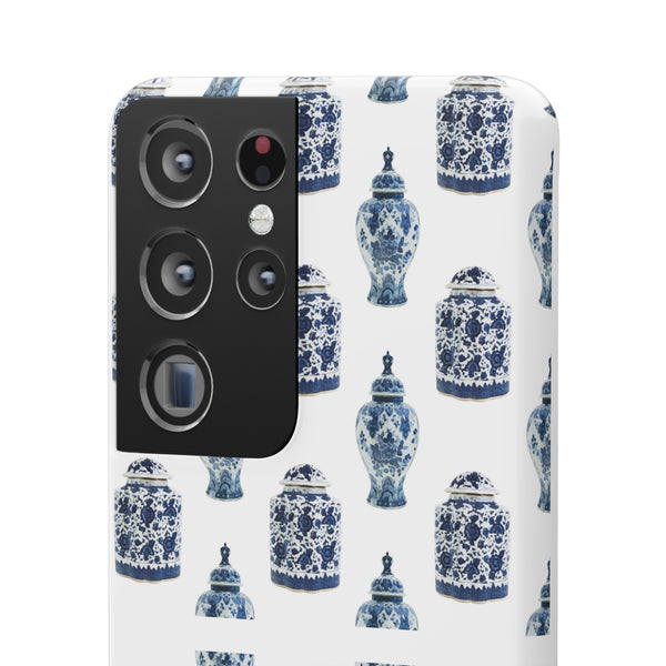 Chinoiserie Chic Blue and White Vase Preppy Phone Case