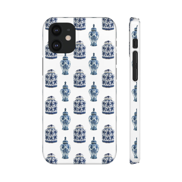 Chinoiserie Chic Blue and White Vase Preppy Phone Case