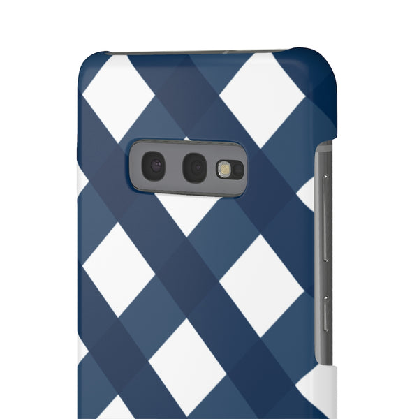 Ginghman Navy + White Blue Phone Case
