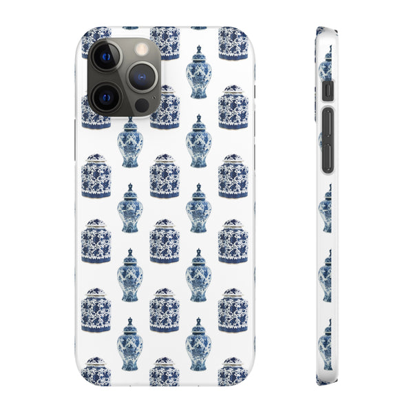 Chinoiserie Chic Blue and White Vase Preppy Phone Case