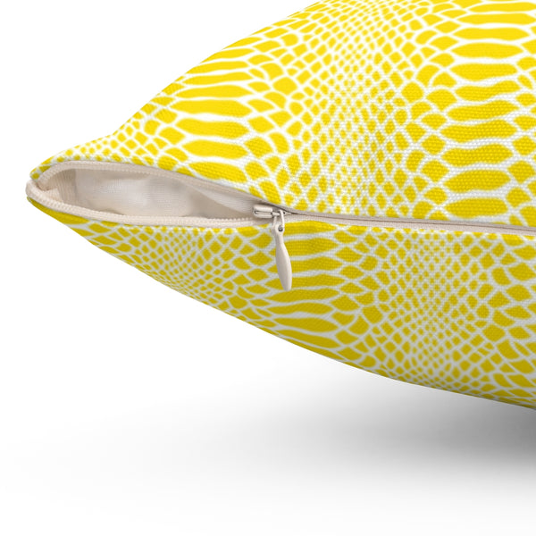 Pillow Snakeskin Yellow