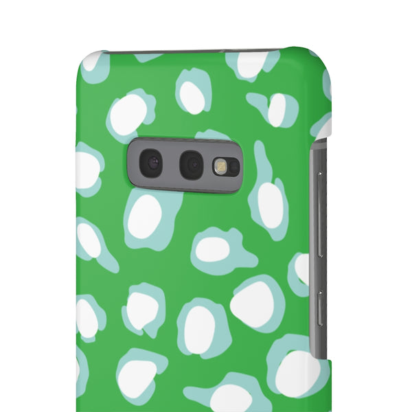 Chic Spots Green + Aqua Phone Case