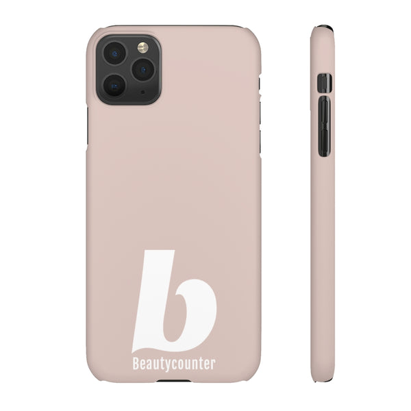 SLEEK Version Pretty Printing X Beautycounter Phone Case Blush`with White Logo
