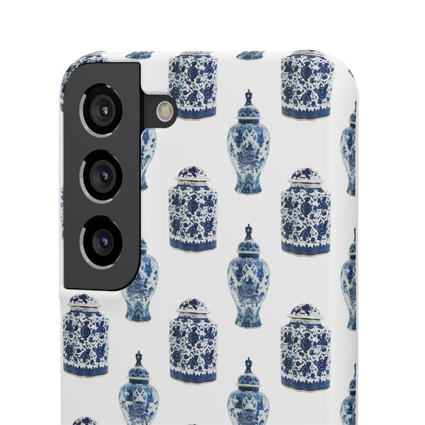 Chinoiserie Chic Blue and White Vase Preppy Phone Case