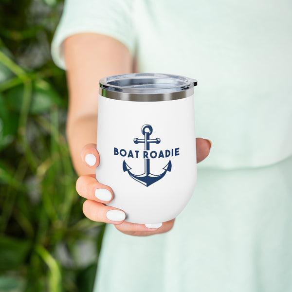 Boat Roadie Cold or Hot Wine, Cocktail Tumbler - perfect for Boat Gift, Dock Party, Yacht Club, Marina events