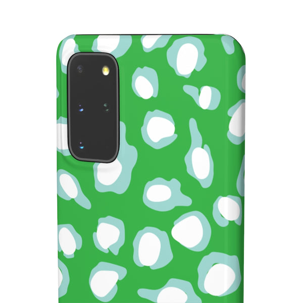 Chic Spots Green + Aqua Phone Case