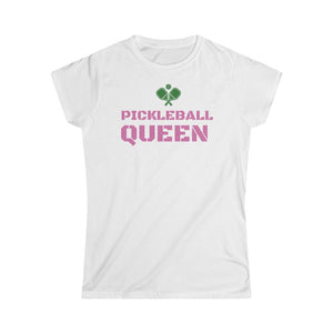 Pickeleball Queen short sleeve tee shirt, crew neck, soft spun cotton blend, perfect for Tennis Captain, Team gift