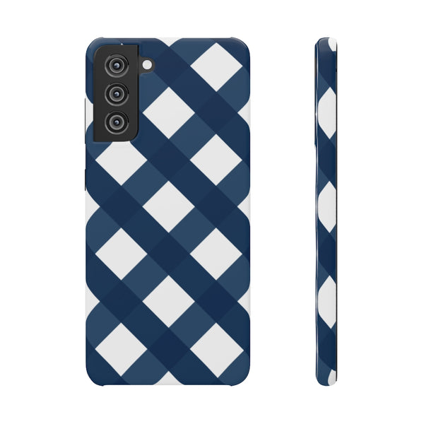 SLEEK Version Pretty Printing x Beautycounter Classic Navy Gingham Phone Case