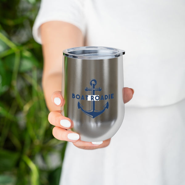Boat Roadie Cold or Hot Wine, Cocktail Tumbler - perfect for Boat Gift, Dock Party, Yacht Club, Marina events