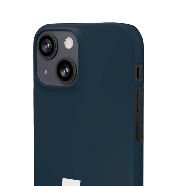 SLEEK Version Pretty Printing X Beautycounter Phone Case Navy with White Logo