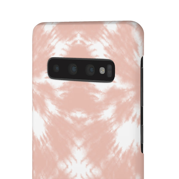 Tie Dye Shibori Blush + White Phone Case