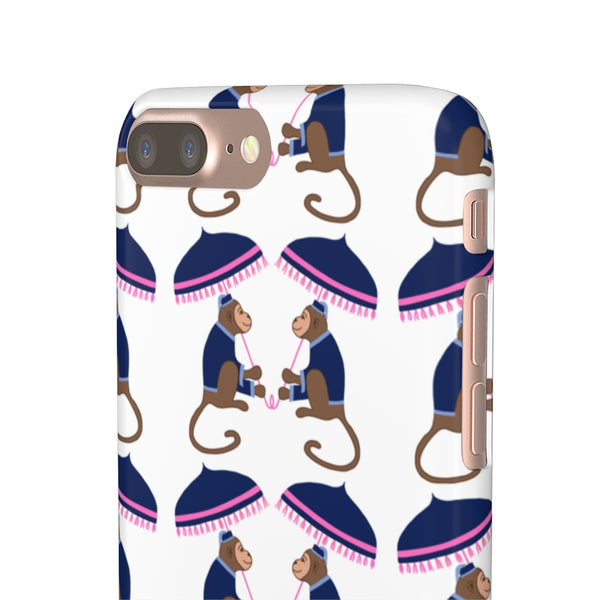 Monkey See Monkey Do Navy Phone Case