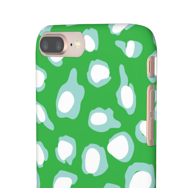 Chic Spots Green + Aqua Phone Case