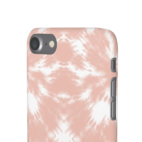 Tie Dye Shibori Blush + White Phone Case
