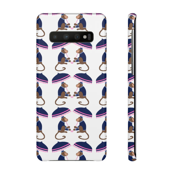 Monkey See Monkey Do Navy Phone Case