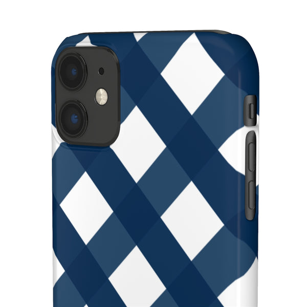 SLEEK Version Pretty Printing x Beautycounter Classic Navy Gingham Phone Case