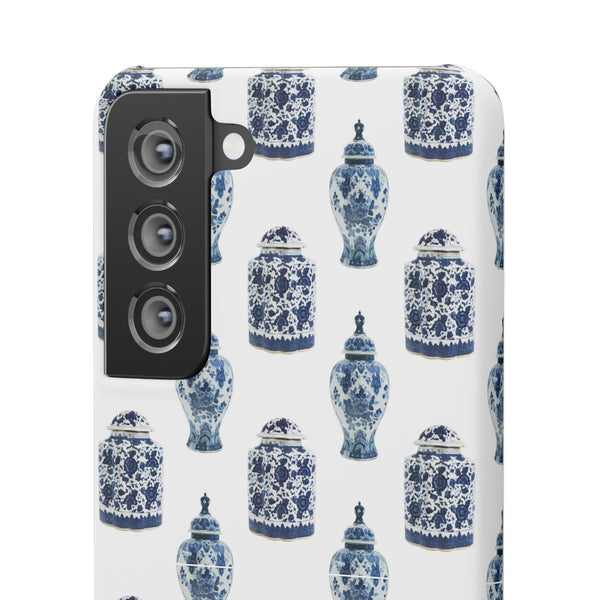 Chinoiserie Chic Blue and White Vase Preppy Phone Case