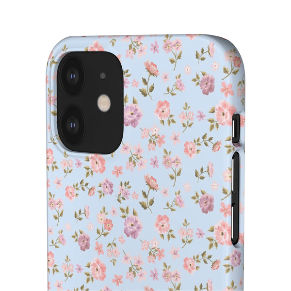 Loveshackfancy Shabby Chic Ditsy Floral Blue Phone Case